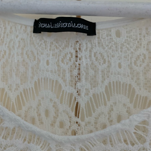 You Are Not Alone women’s size small white dress - Picture 4 of 4